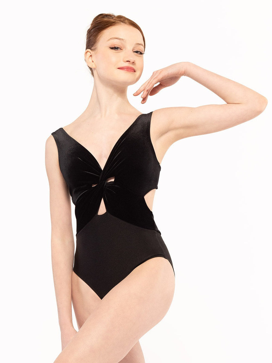 Jackie Leotard Black Velvet Kids RTW