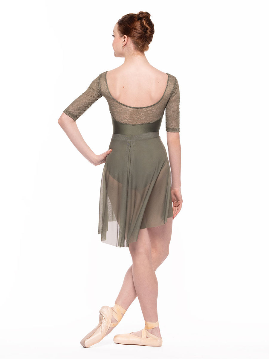 Vinzant Leotard Dusty Olive Zinnia Lace Kids RTW