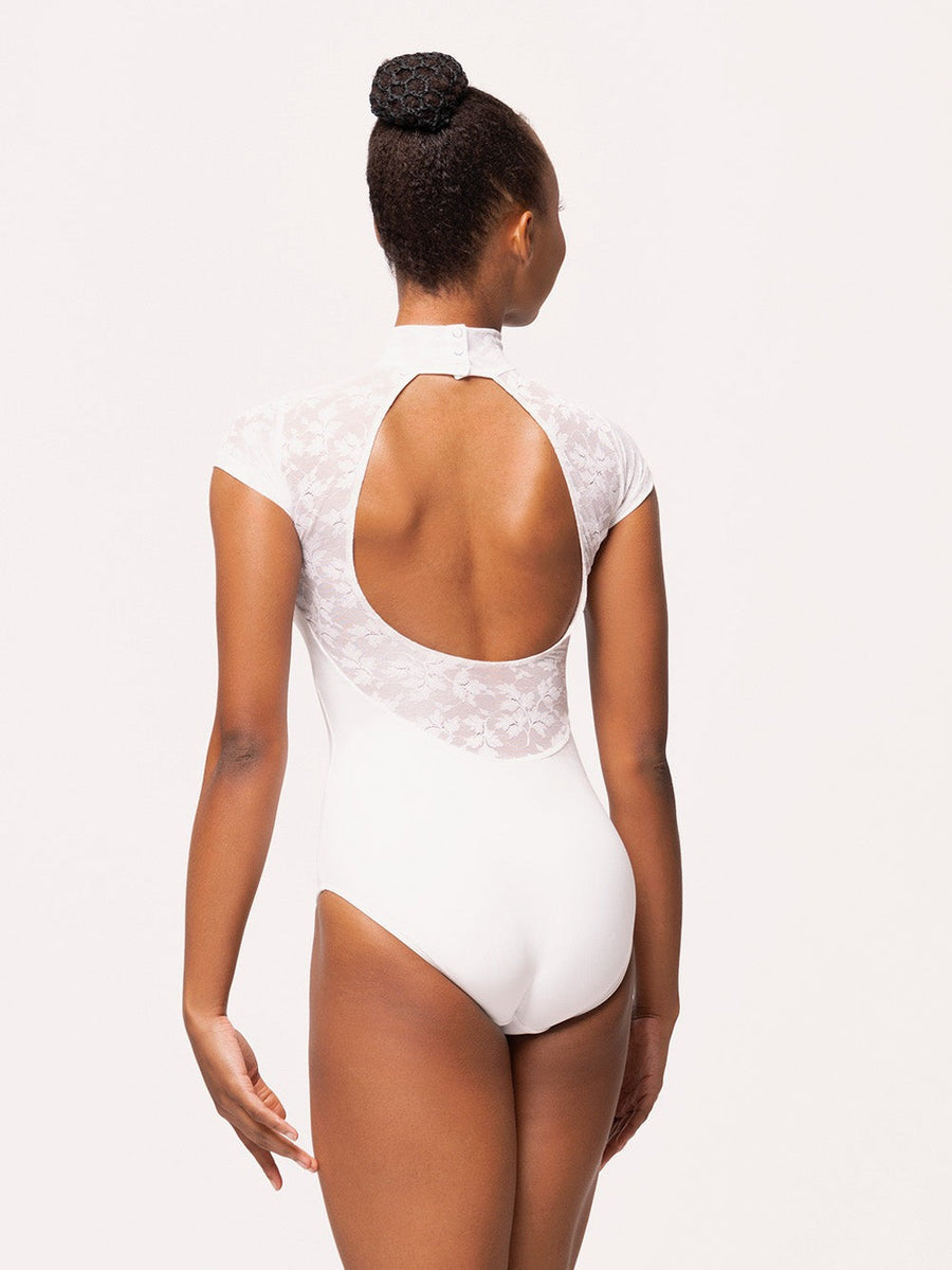 Elizabeth White Ivy Lace Leotard RTW