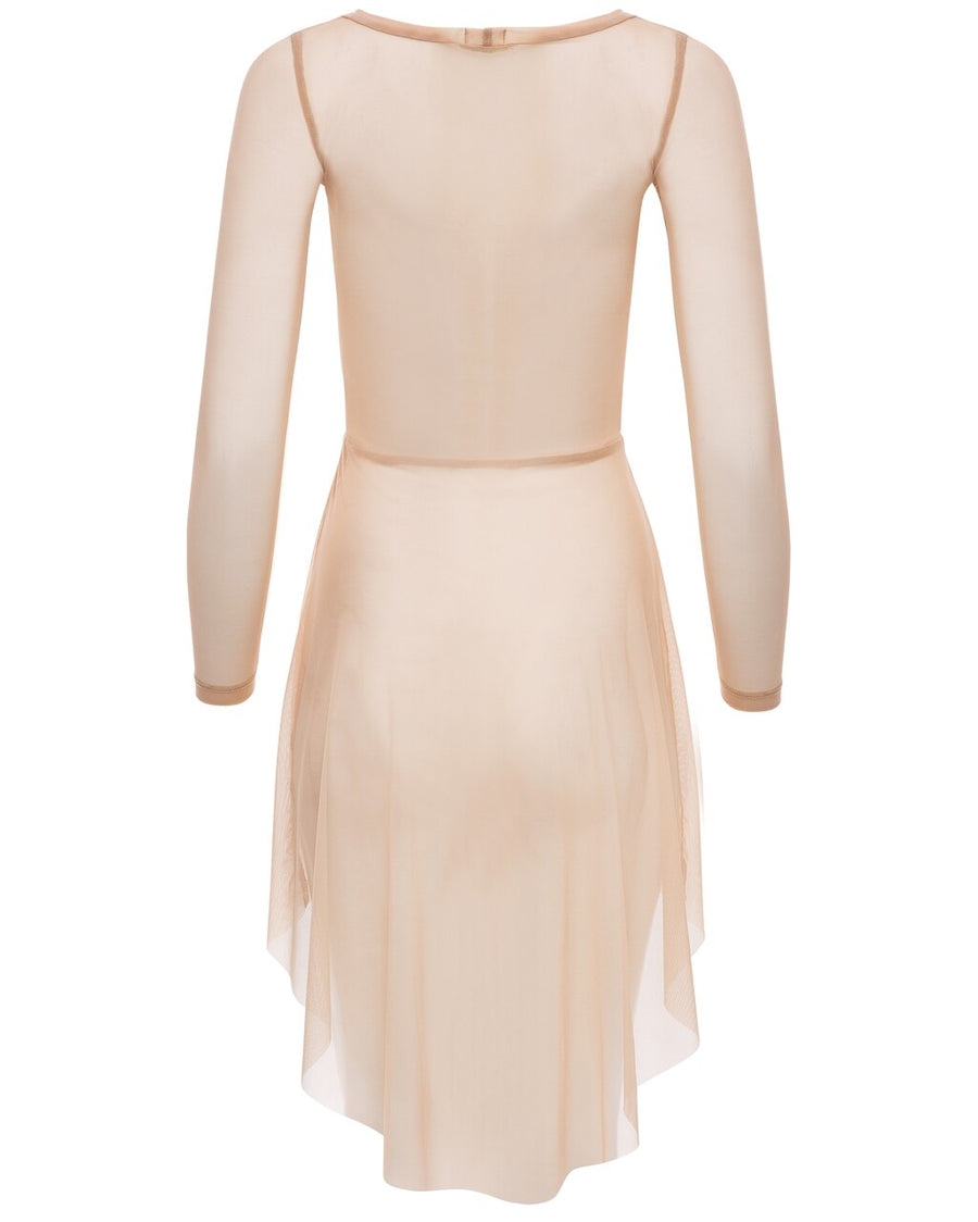 Everyday Kids Dress with Dramatic High-Low Skirt