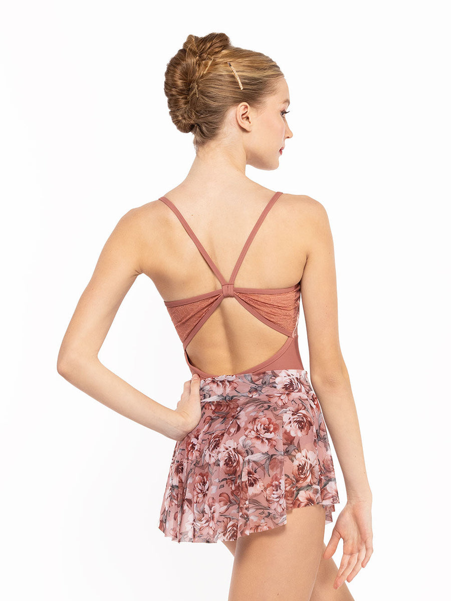 Mackenzie Leotard Sandstone Crushed Velvet Kids RTW