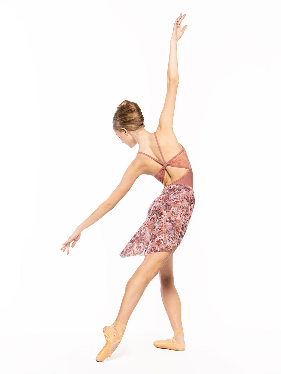 Mackenzie Leotard Sandstone Crushed Velvet Kids RTW