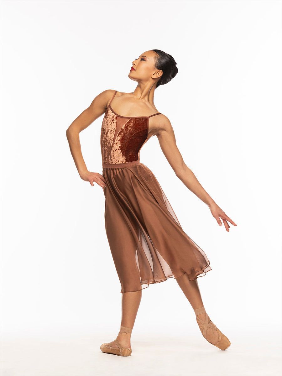 Chloe Leotard Spice Crushed Velvet Kids RTW