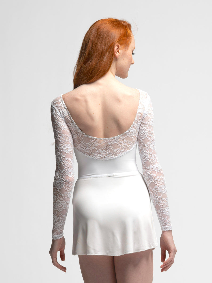 Vinzant Antoinette Lace White Leotard RTW