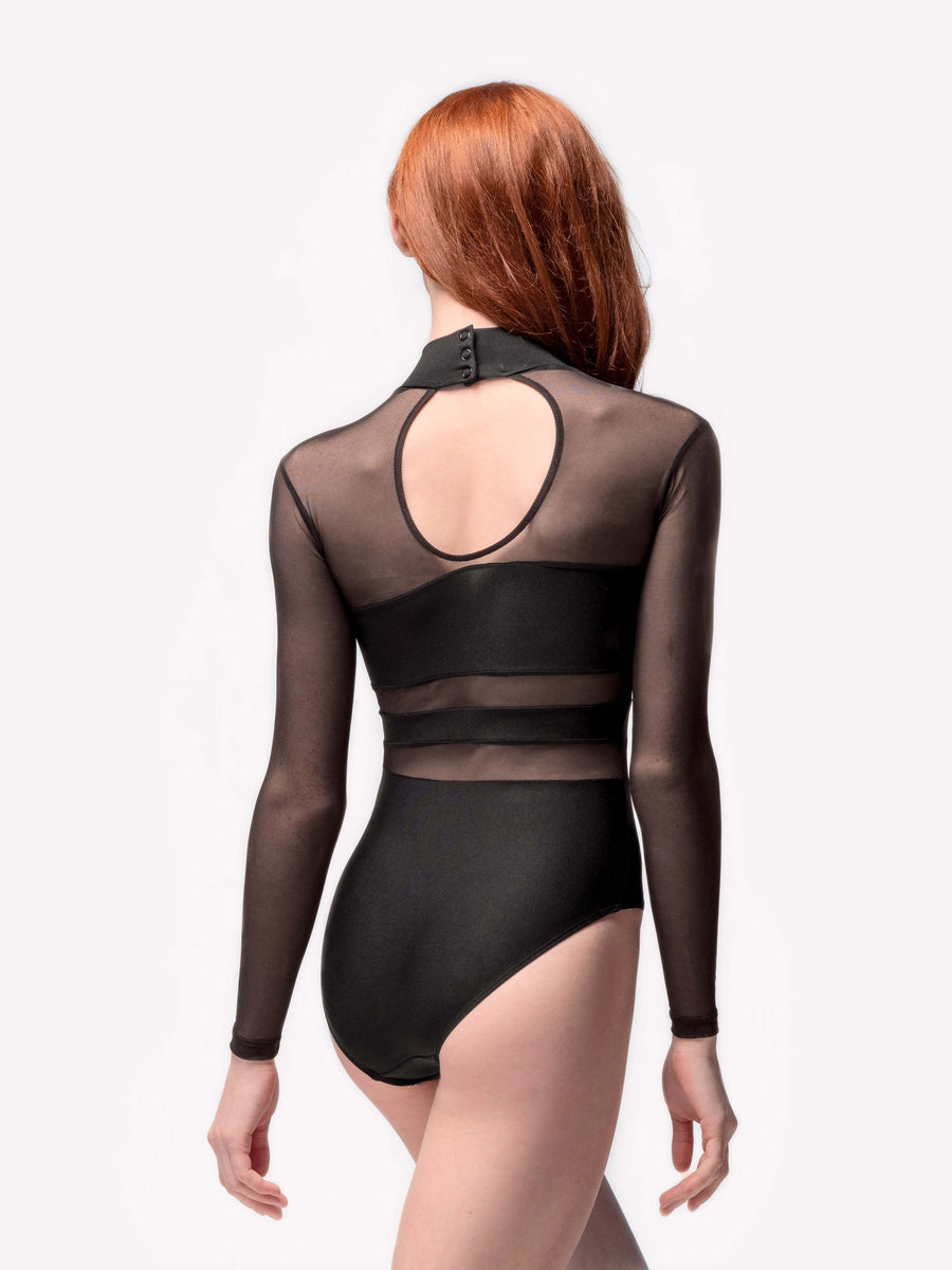 Zoe Leotard Long Sleeve Black RTW